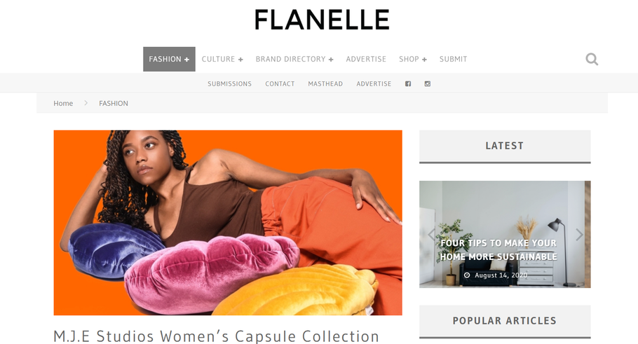 Meroon Collabs with M.J.E Studios for Flanelle Magazine
